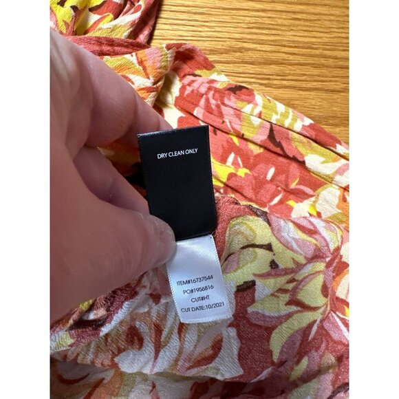 Torrid Esther Rust Floral Long Sleeve V-Neck Peasant Top Size 4X - Picture 8 of 9